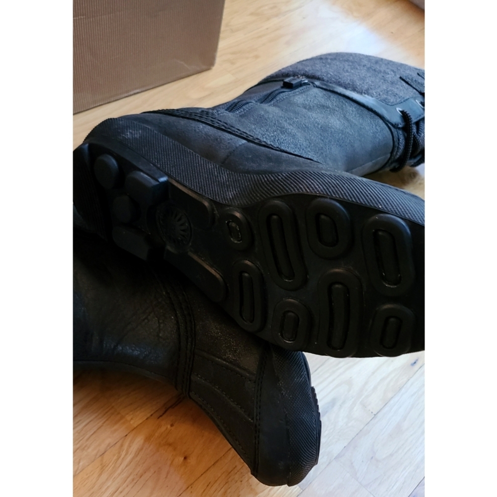 🆕️UGG Belcloud Duck Boots Black Waterproof Hiking Gorpcore Sz 8.5 Indie Sleeze - Picture 11 of 14